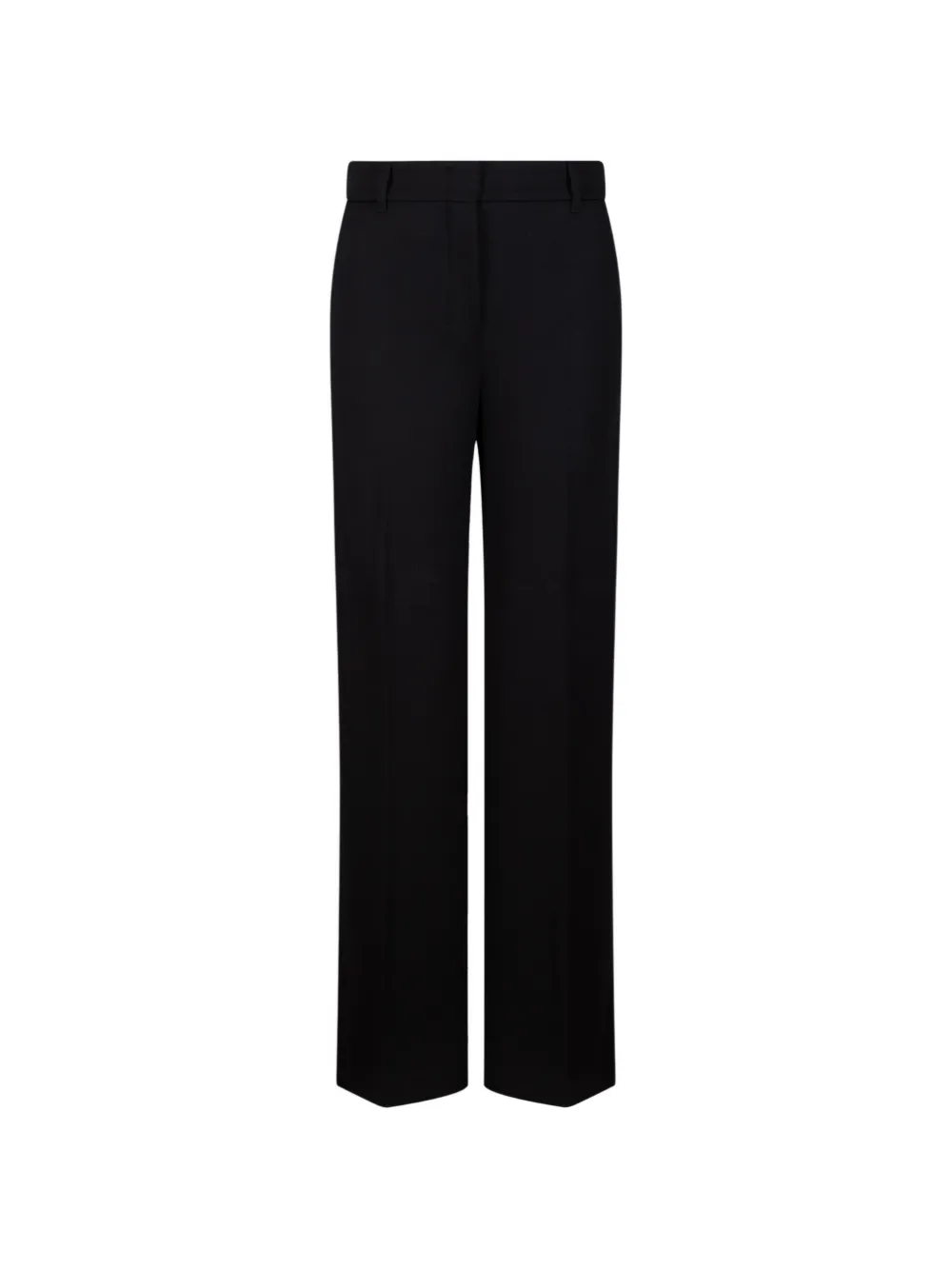 'S Max Mara Pantaloni dritti con piega - Nero
