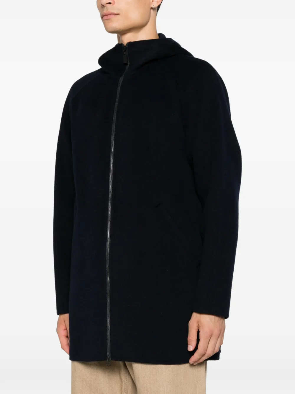 ASPESI Parka met capuchon en rits Blauw