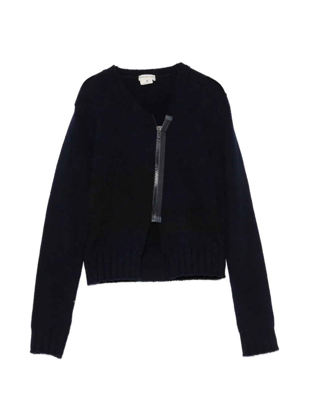 Dries Van Noten Pre-Owned veste zippée en maille (années 1990) - Bleu