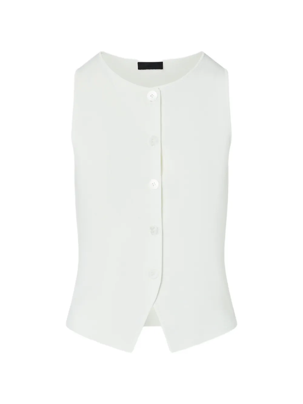 LIU JO knit vest with lace detail - Bianco