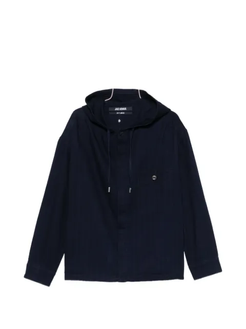 Jacquemus hooded chest-pocket shirt