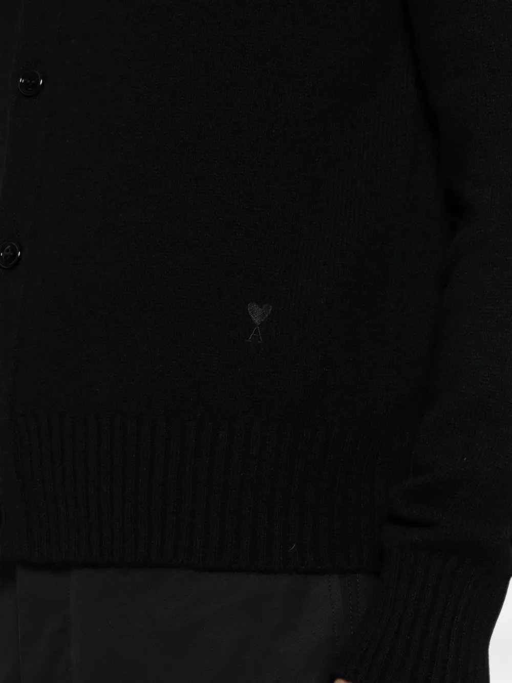 AMI Paris Ami de Coeur vest Zwart