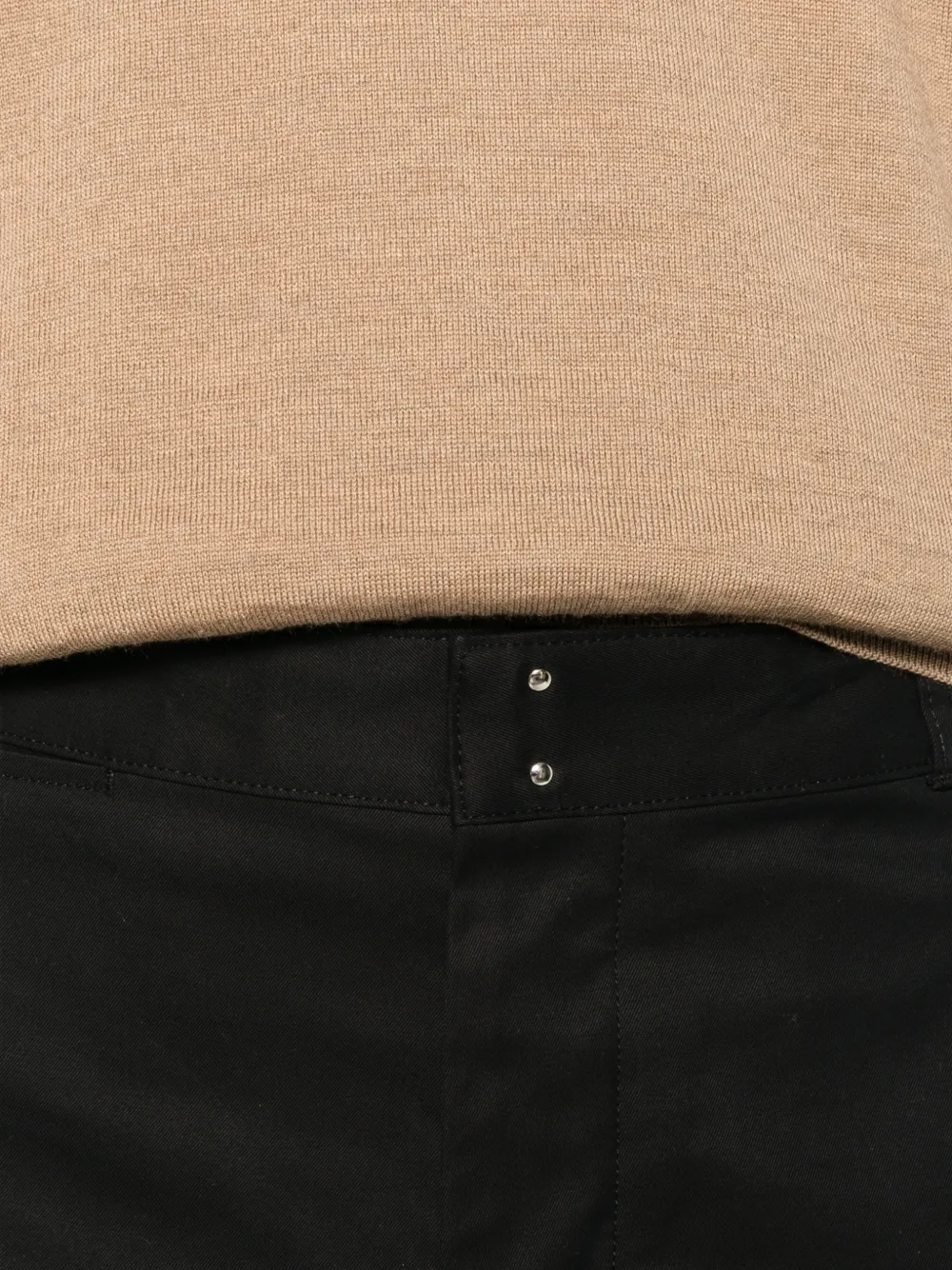 AMI Paris Straight broek met logopatch Zwart
