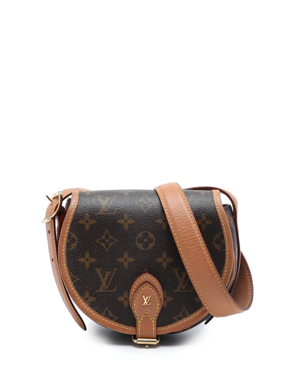 Louis Vuitton Pre-Owned Borsa a tracolla Tambourin con monogramma 2019 - Marrone