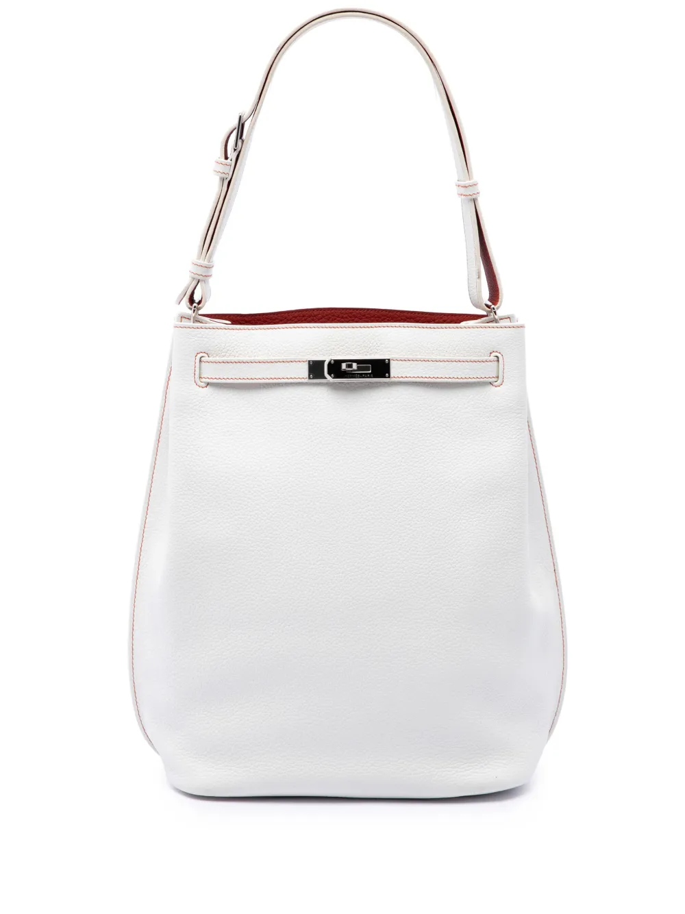 Hermès Pre-Owned 2011 Clemence So Kelly 26 shoulder bag - Bianco