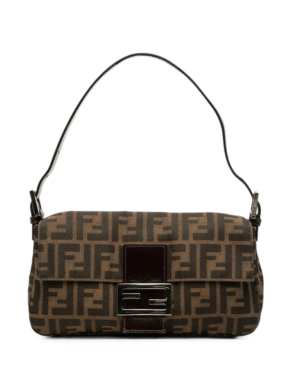 Fendi Pre-Owned 20th Century Zucca Canvas Baguette shoulder bag - Braun