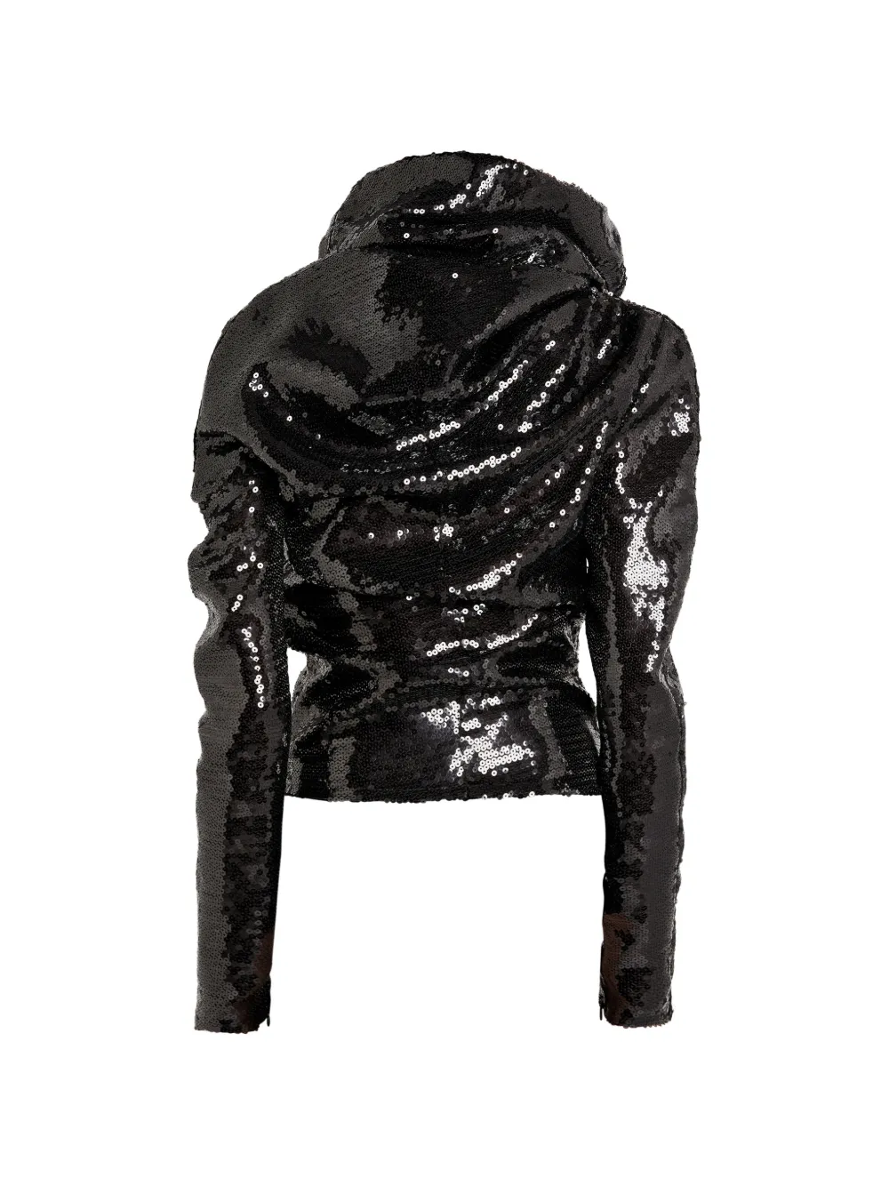 A.w.a.k.e. 시퀸 장식 하이 넥 탑 In Black