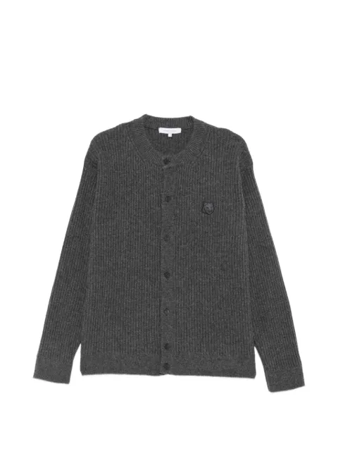 Maison Kitsuné Fox Head ribbed-knit cardigan