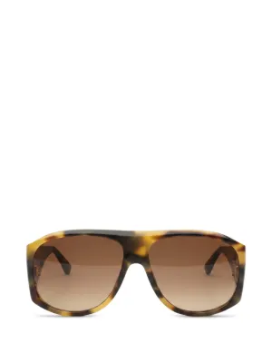 Chloé Eyewear オーバーサイズ サングラス | ブラウン | FARFETCH JP