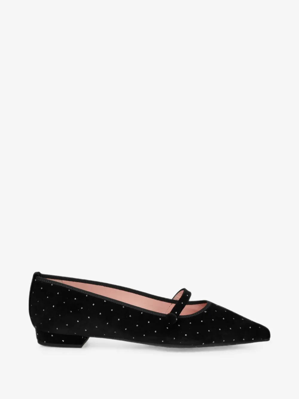 Clementine crystal-embellished ballet flats