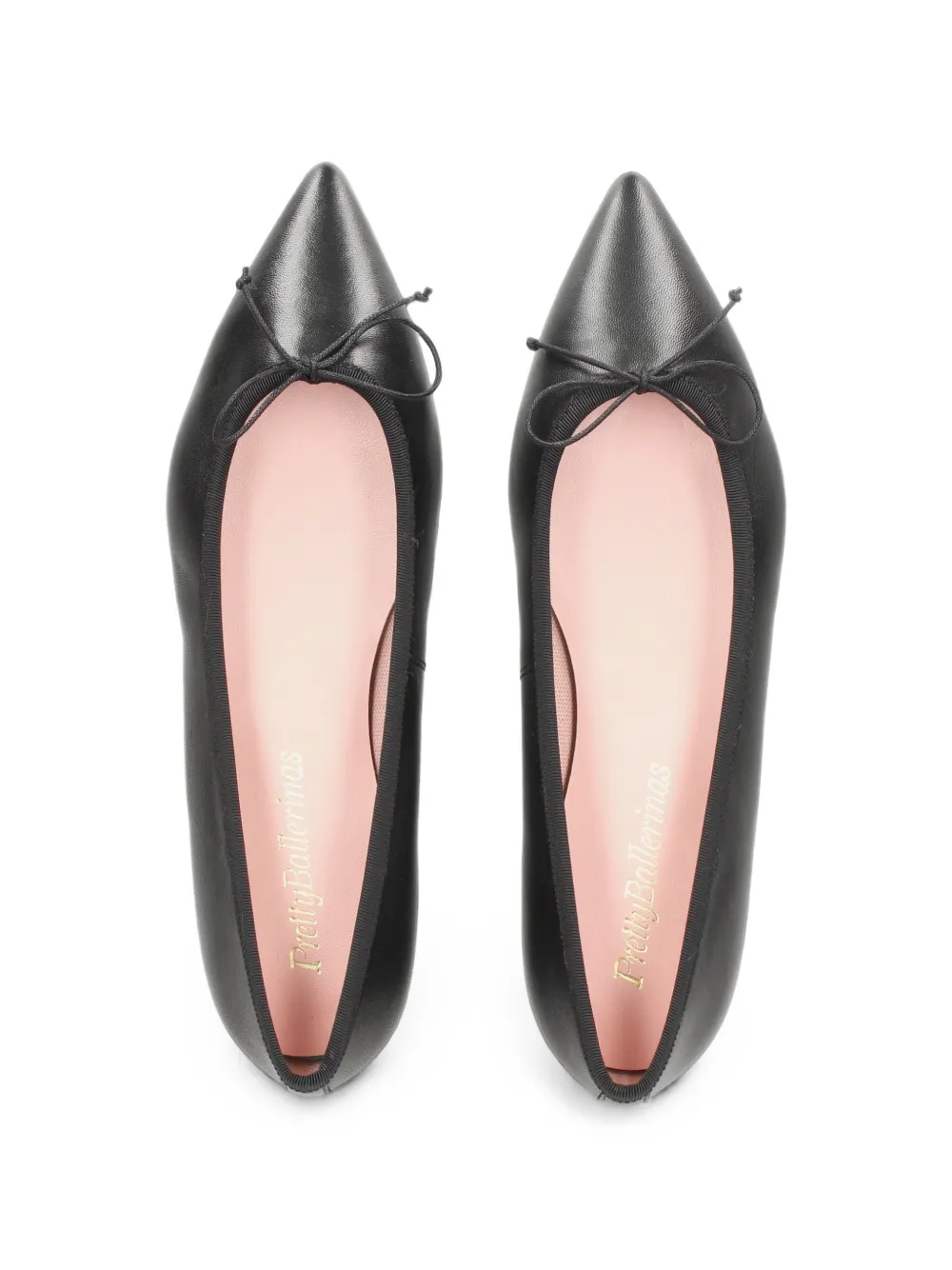 Pretty Ballerinas Ella pointed-toe ballet flats Zwart