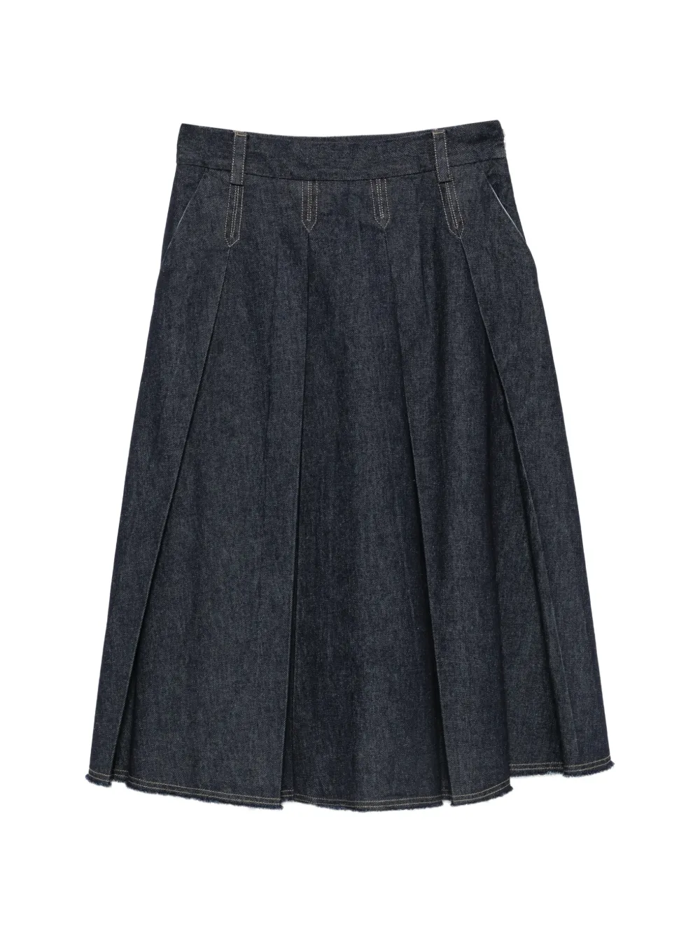 Tela Charlotte/J pleated denim skirt
