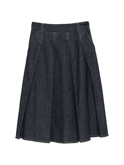 Tela Charlotte/J pleated denim skirt