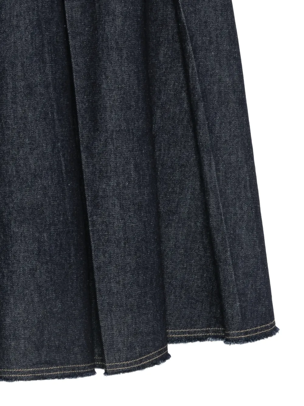 Tela Charlotte J denim plooirok Blauw