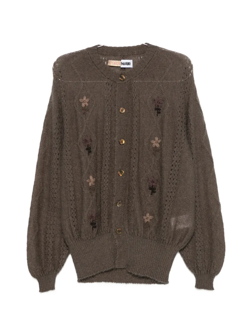 Magliano Cormagliano flower-embroidered cardigan