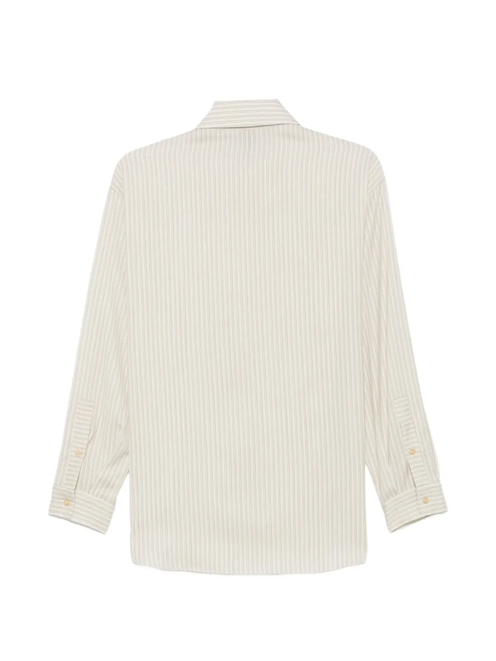 Alysi Zijden blouse met strepen Beige