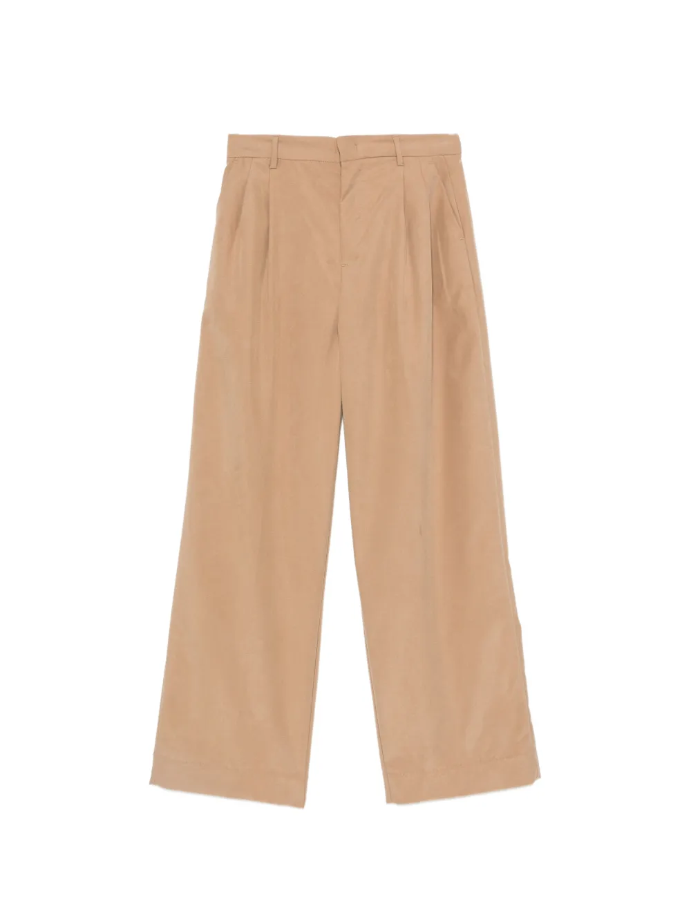 White Sand pleated wide-leg trousers