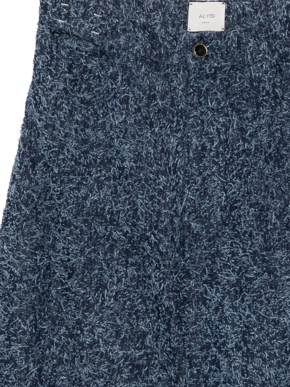 Alysi Agugliato jeans met geperforeerde details Blauw