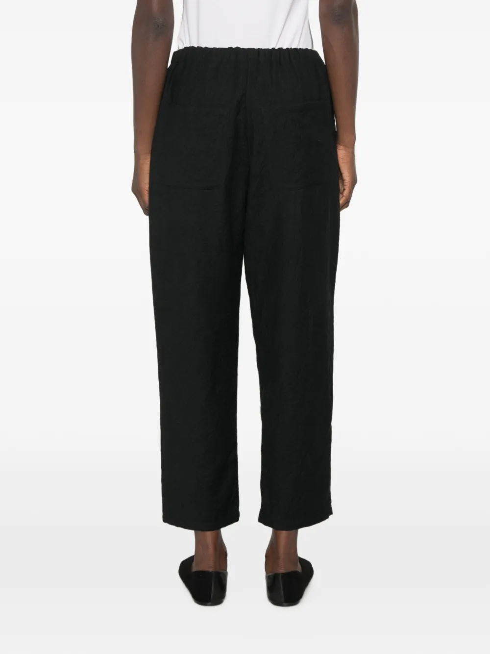 Apuntob Elastische broek met scheerwol Zwart
