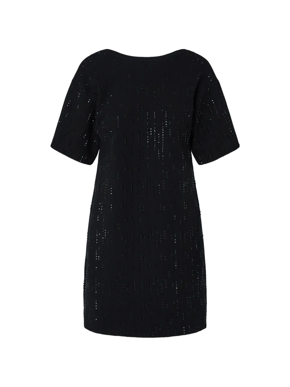 LIU JO knit dress with rhinestones - Nero