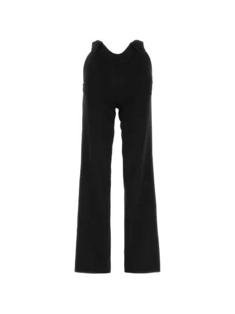 Jean Paul Gaultier the black curved tailored trousers