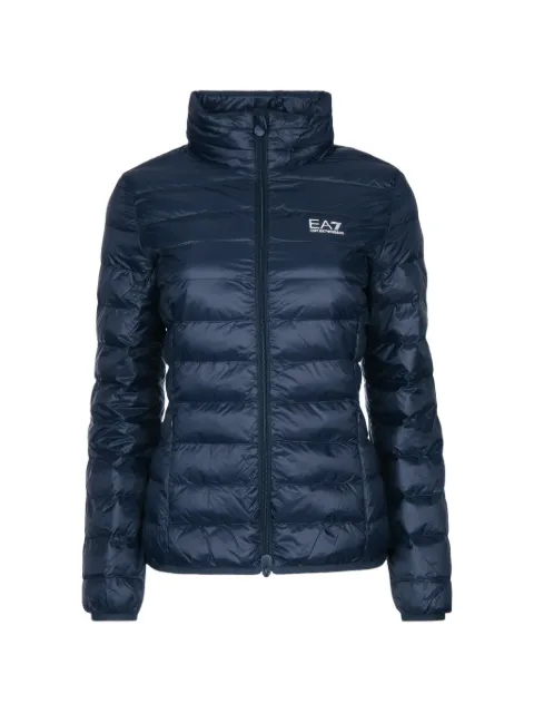Ea7 Emporio Armani Gesteppte Jacke mit Logo-Print