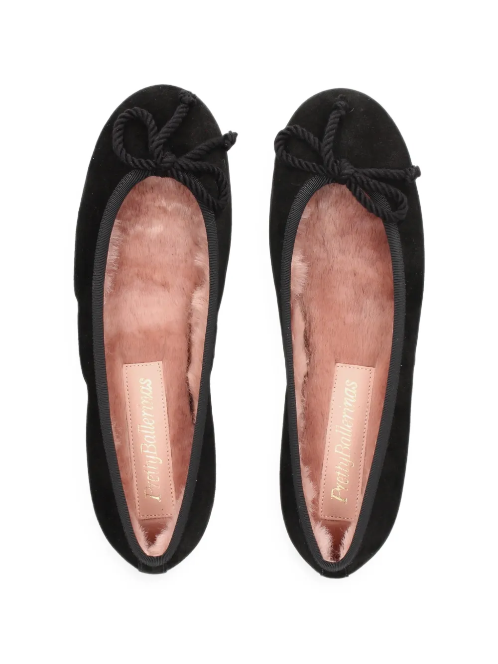 Pretty Ballerinas Rosario bow-detail ballet flats Zwart