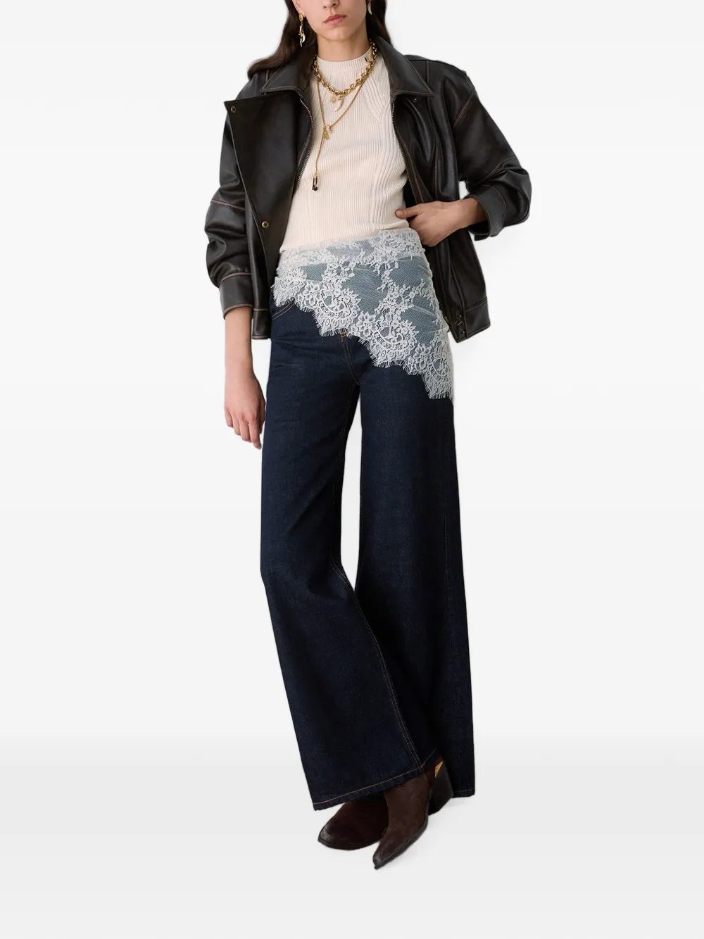 LIU JO Flared jeans met bandana Blauw