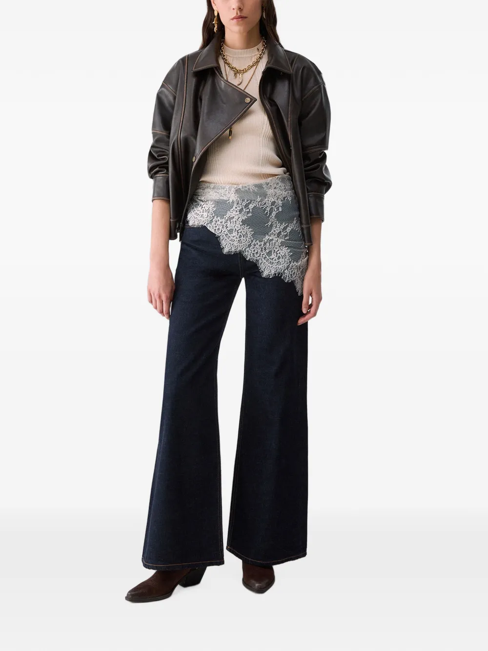 LIU JO Flared jeans met bandana Blauw