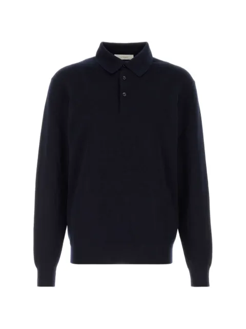 Umit Benan long-sleeve knitted polo shirt