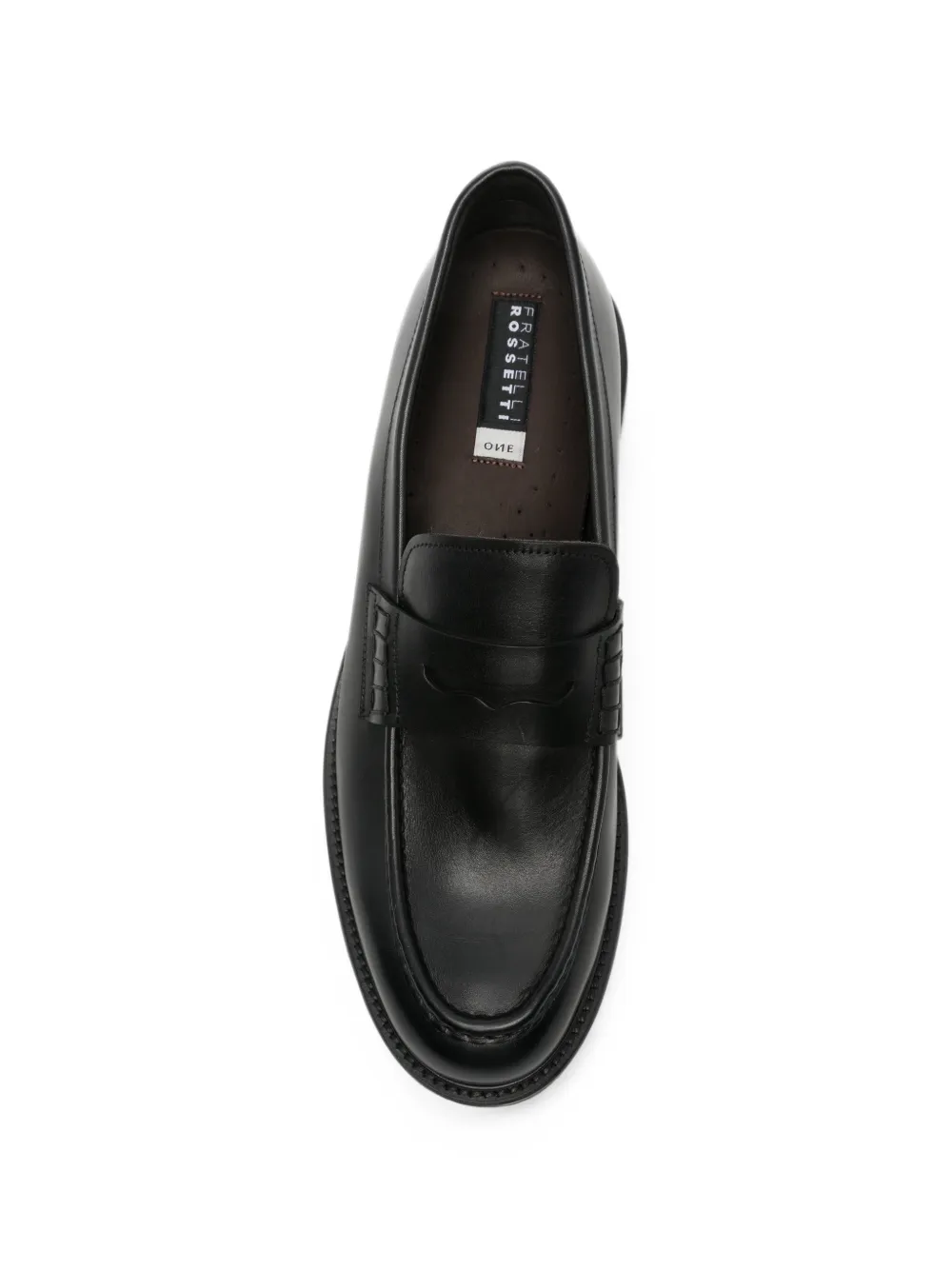 Fratelli Rossetti lug-sole penny-slot loafers Zwart