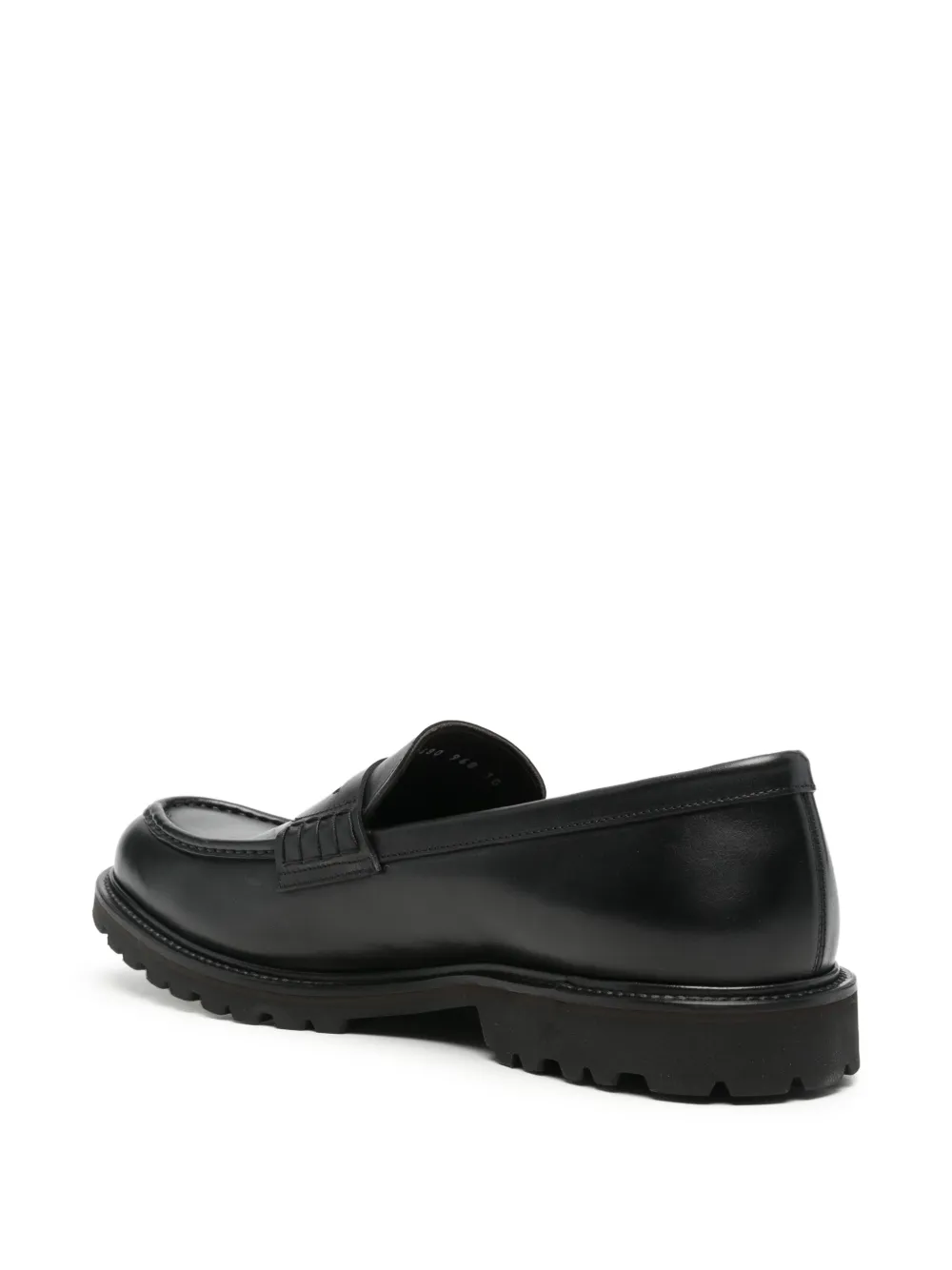 Fratelli Rossetti lug-sole penny-slot loafers Zwart