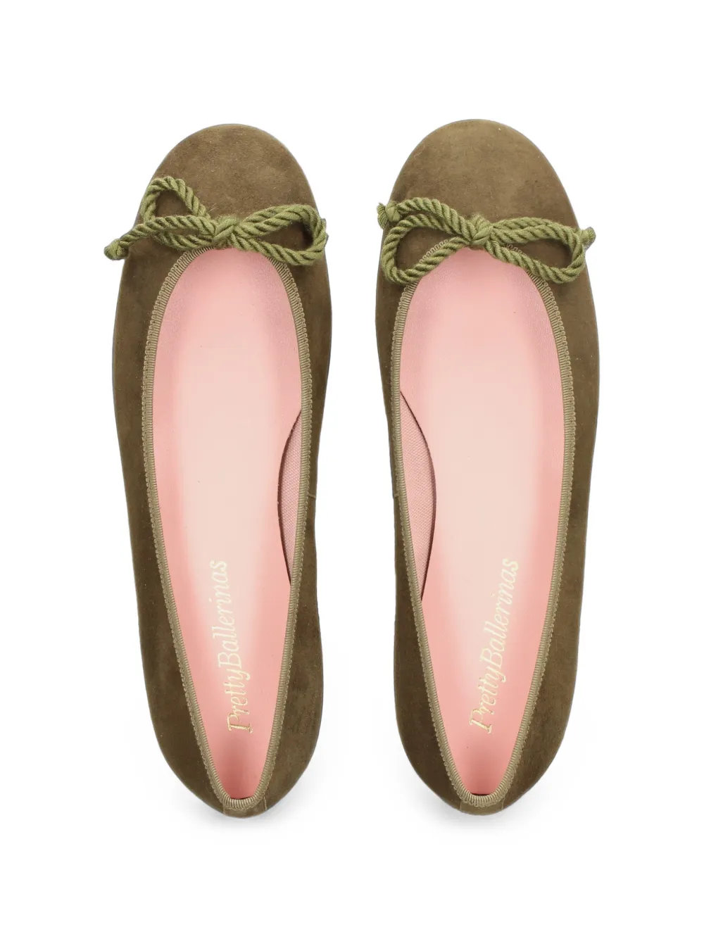 Pretty Ballerinas Rosario suede ballet flats Groen