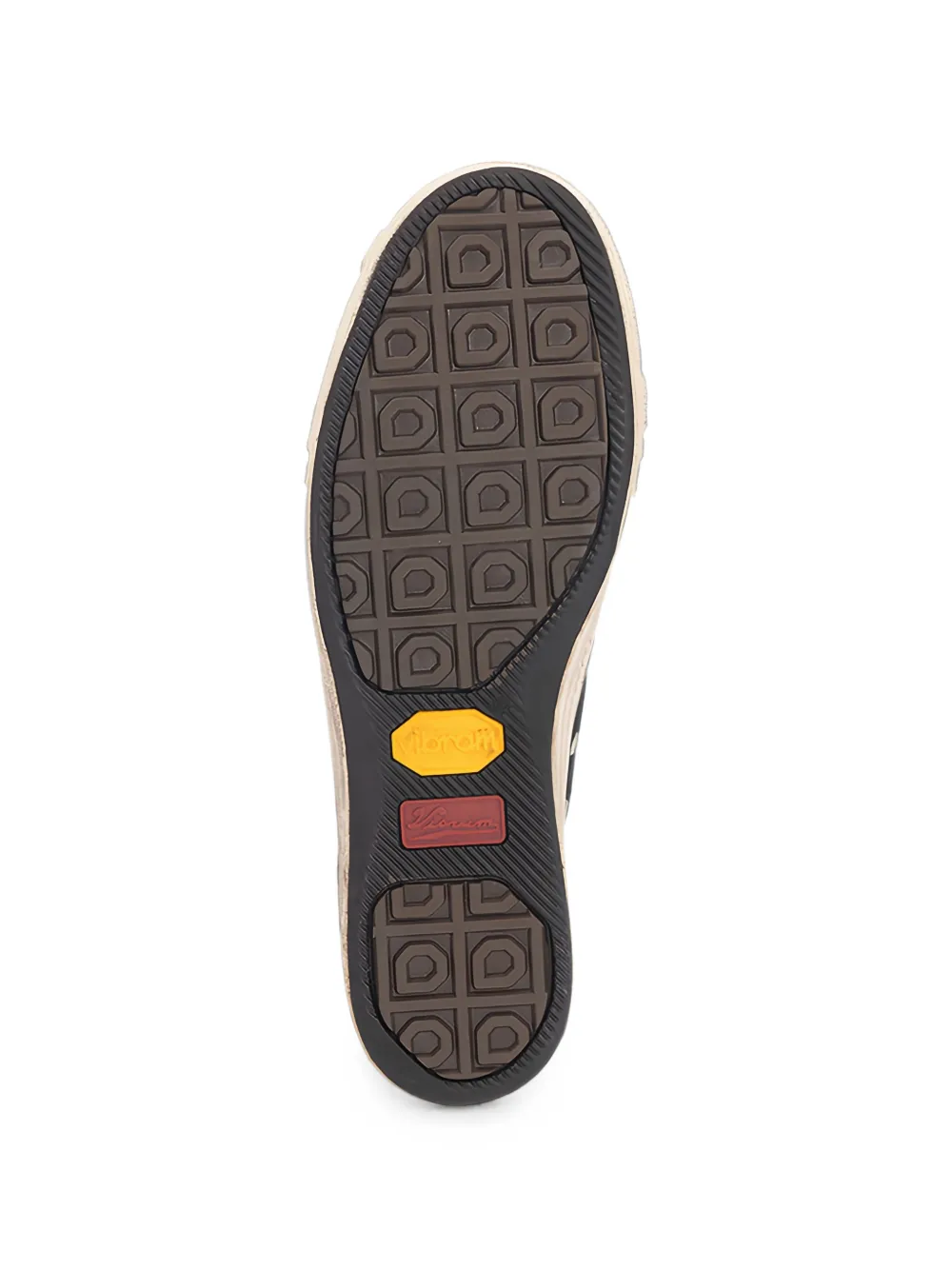visvim distressed-effect lace-up sneakers Zwart