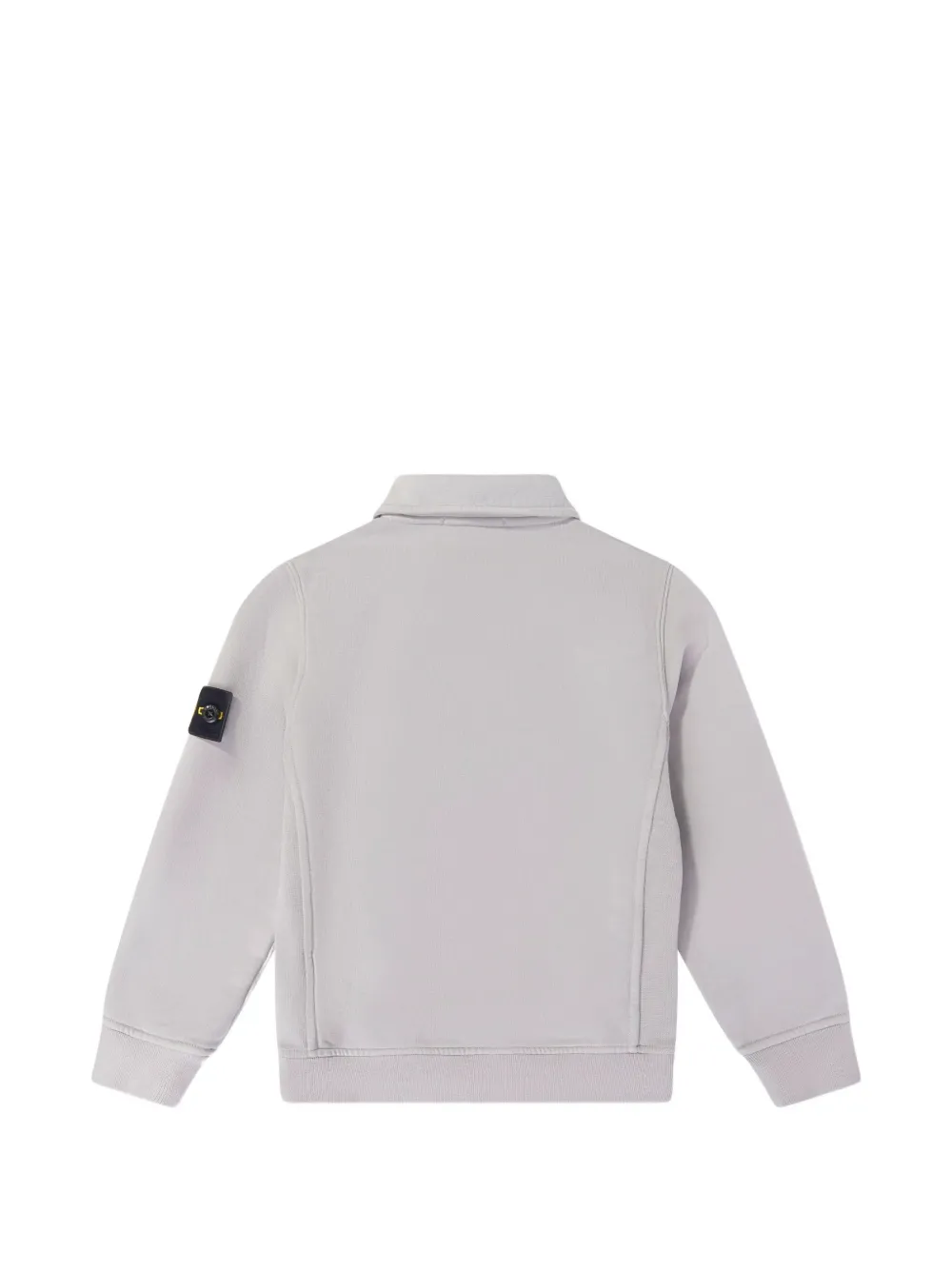 Stone Island Junior logo-patch polo shirt Grijs