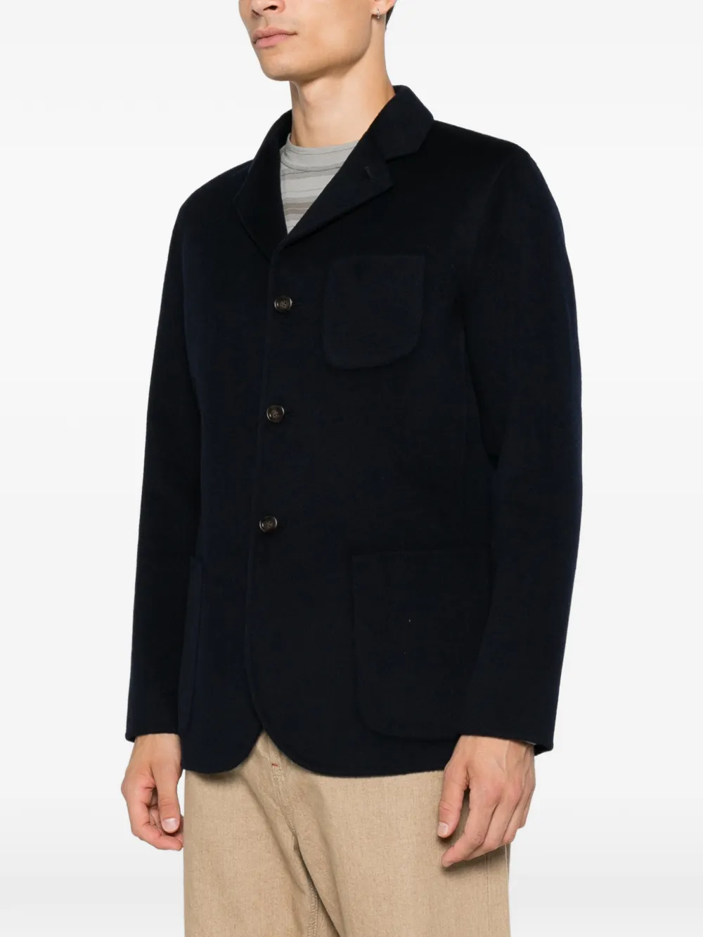ASPESI Dieter blazer met enkele rij knopen Blauw