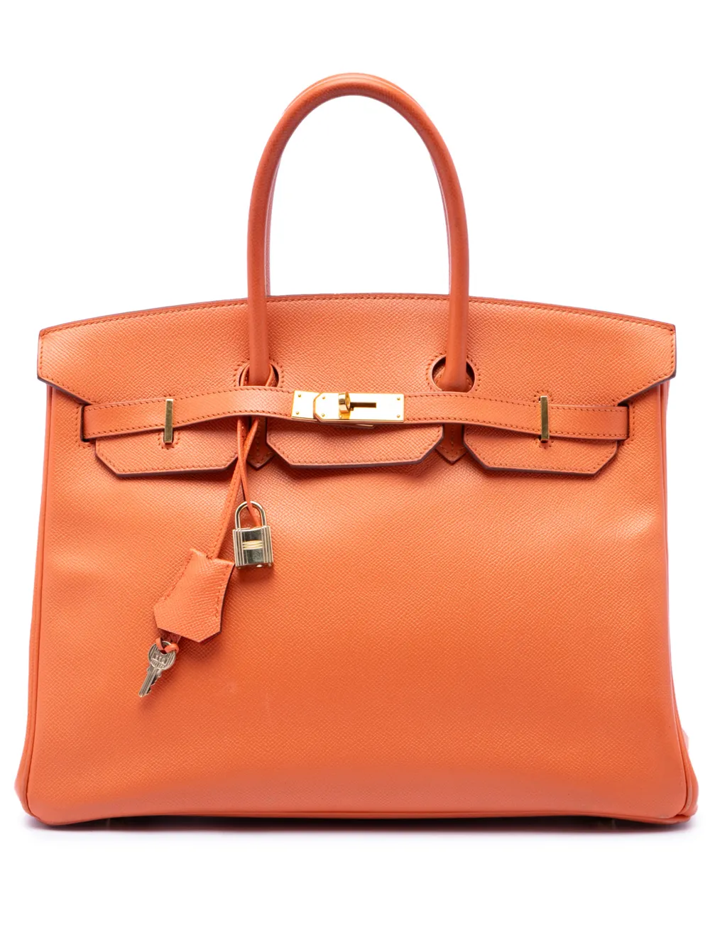 Hermès Pre-Owned 2012 Epsom Birkin Retourne 35 handbag - Orange