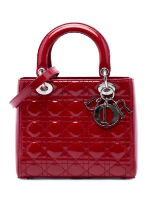 Christian Dior Pre-Owned 2012 Medium Patent Cannage Lady Dior