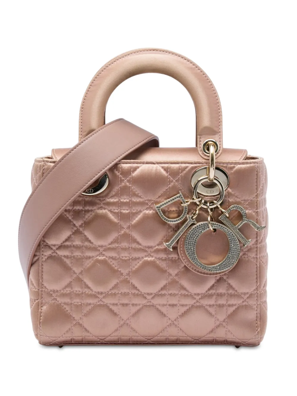 Christian Dior Pre-Owned 2019 kleine Cannage My ABCDior Lady Dior Satchel-Tasche - Braun