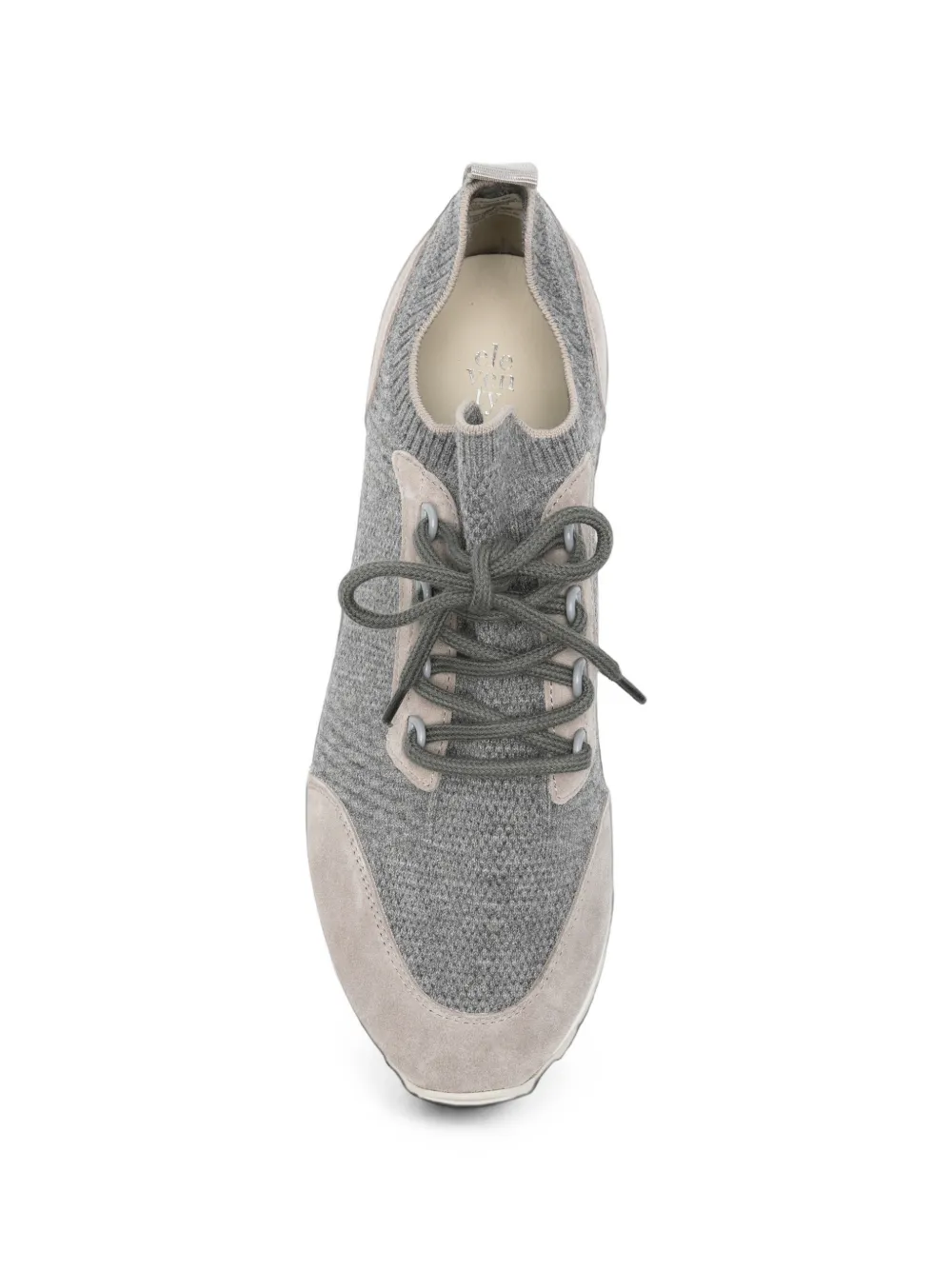 Eleventy panelled knit sneakers Grijs