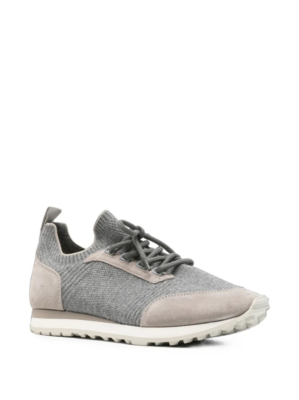 Eleventy panelled knit sneakers Grijs
