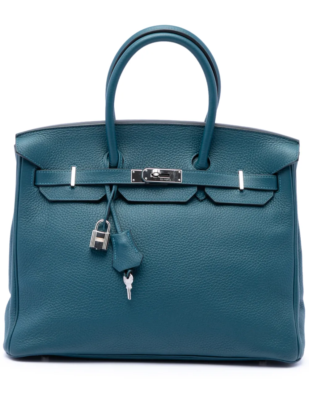Hermès Pre-Owned 2014 Clemence Birkin Retourne 35 handbag - Blau