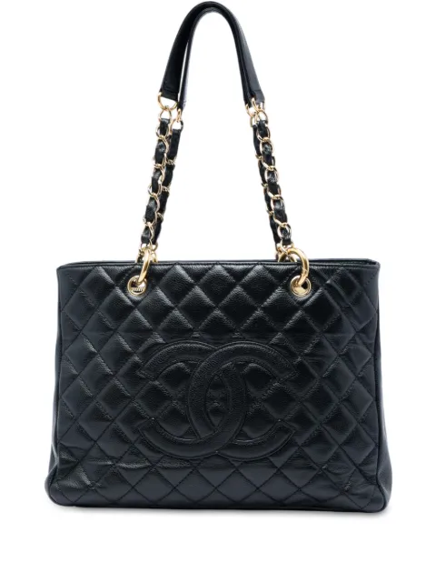 CHANEL Pre-Owned 2008-2009 Caviar Grand Shopping tote bag