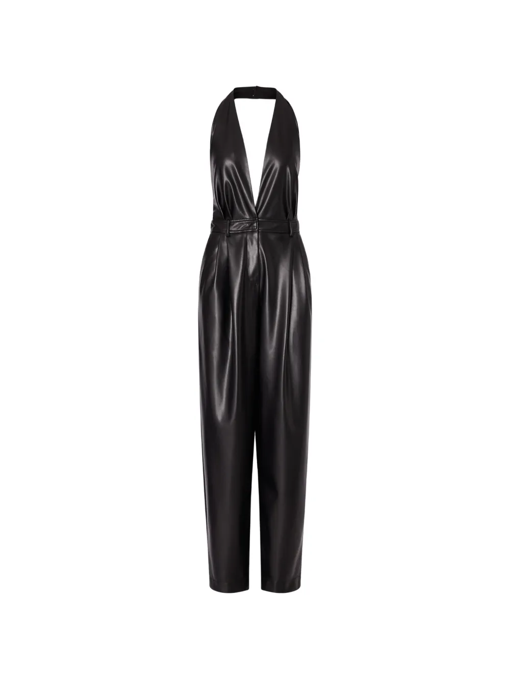 LIU JO coated-fabric jumpsuit - Nero