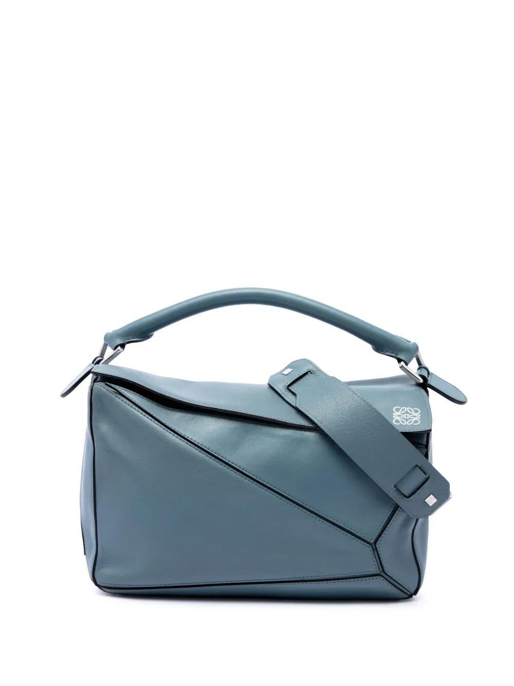 Loewe Pre-Owned 2016 mittelgroße Puzzle Satchel-Tasche aus Kalbsleder - Blau