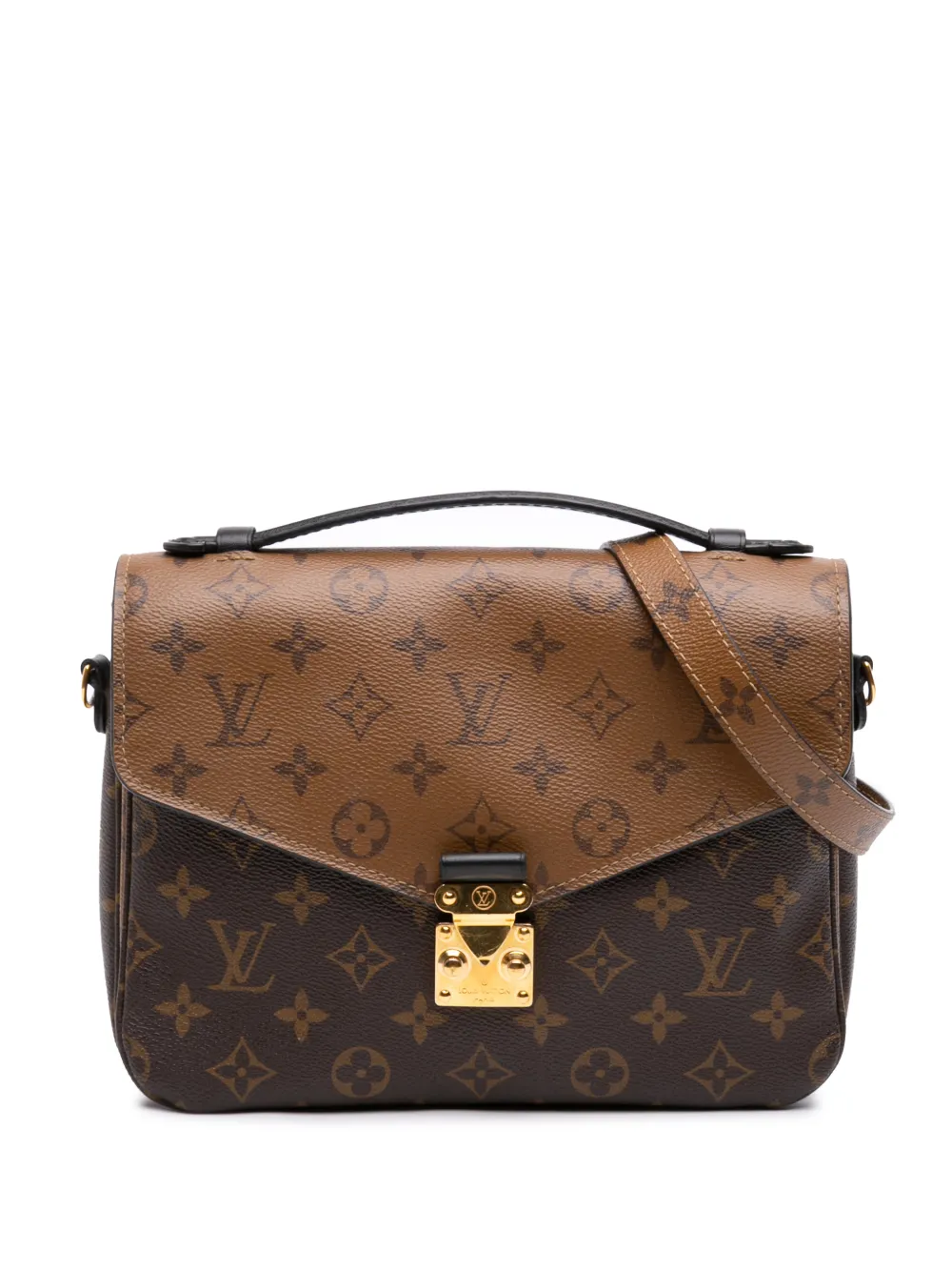 Louis Vuitton Pre-Owned 2018 Monogram Reverse Pochette Metis satchel - Marrone