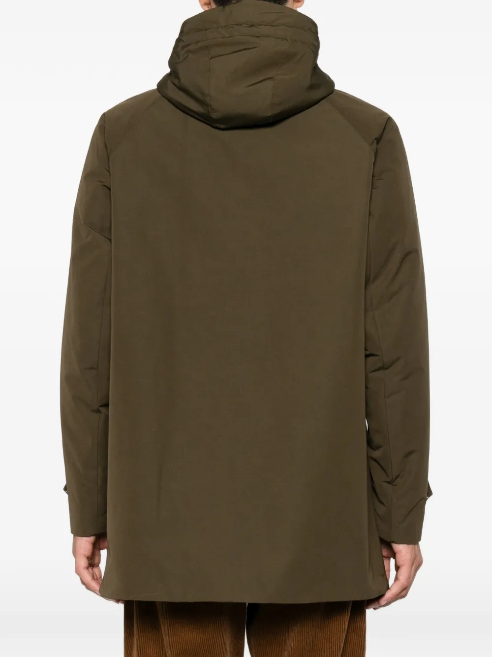 ASPESI Parka met raglan mouwen en capuchon Groen