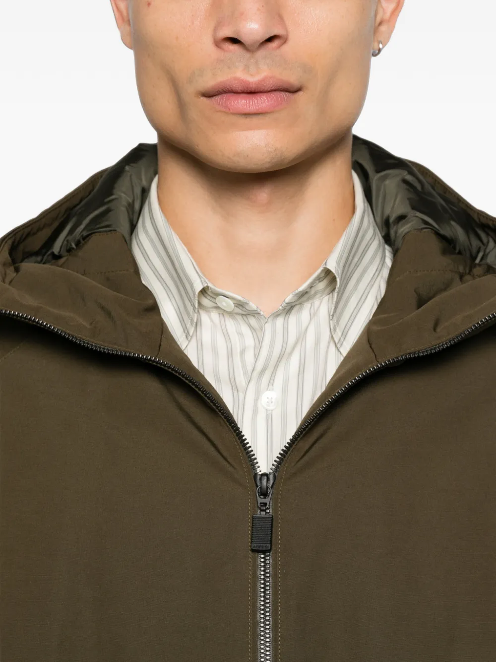 ASPESI Parka met raglan mouwen en capuchon Groen