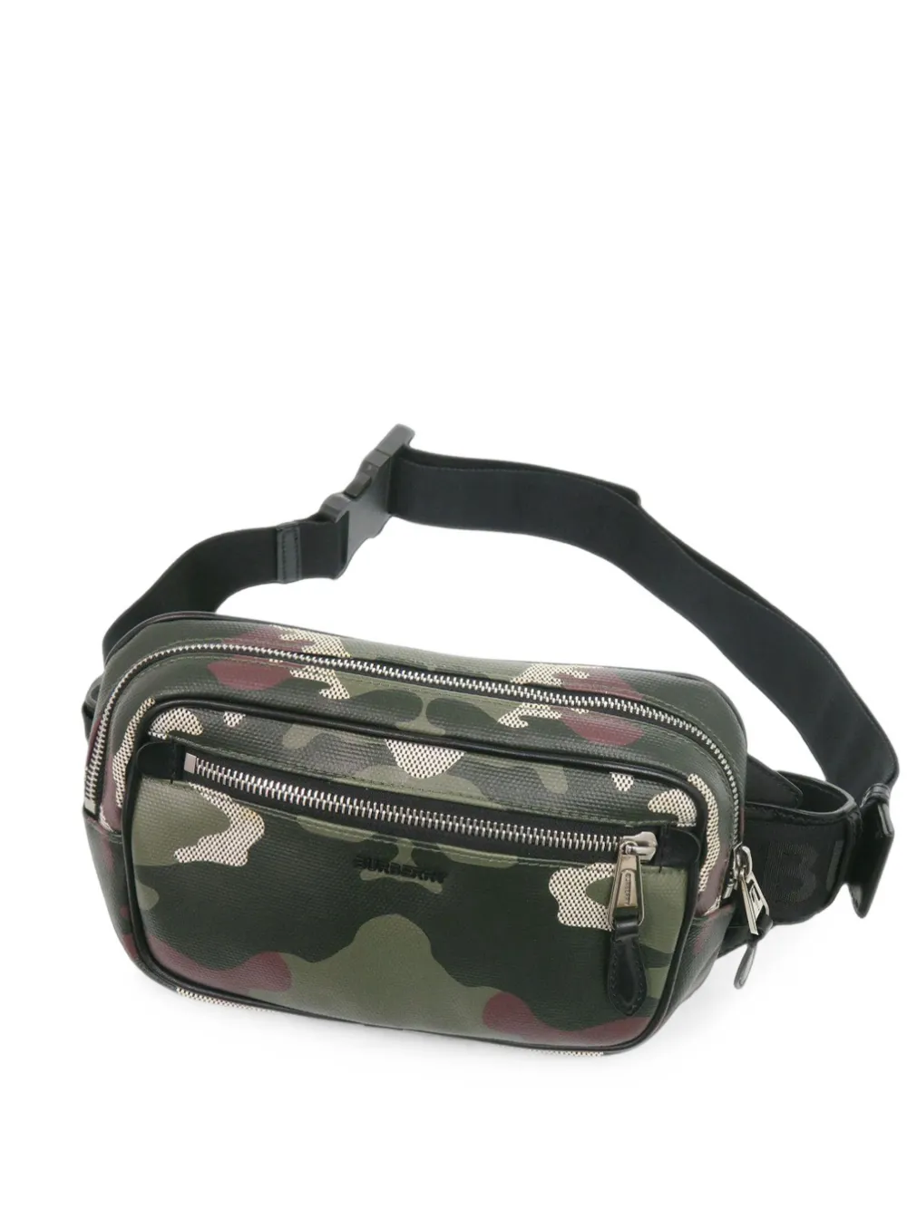 Burberry Pre-Owned 2021-2026 Camouflage Gürteltasche aus beschichtetem Canvas - Grün