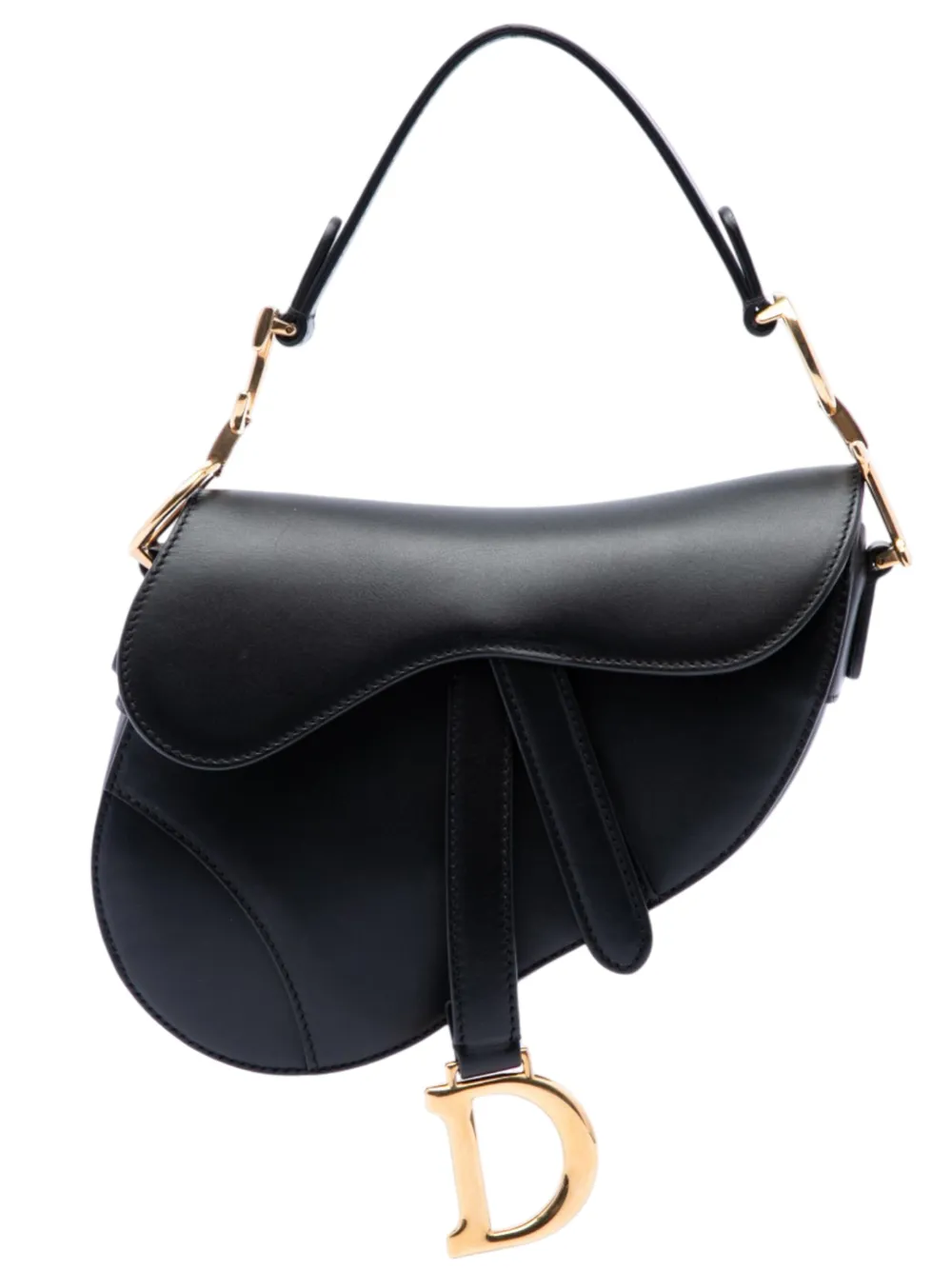 Christian Dior Pre-Owned 2018 Mini Smooth Calfskin Saddle Bag satchel - Schwarz